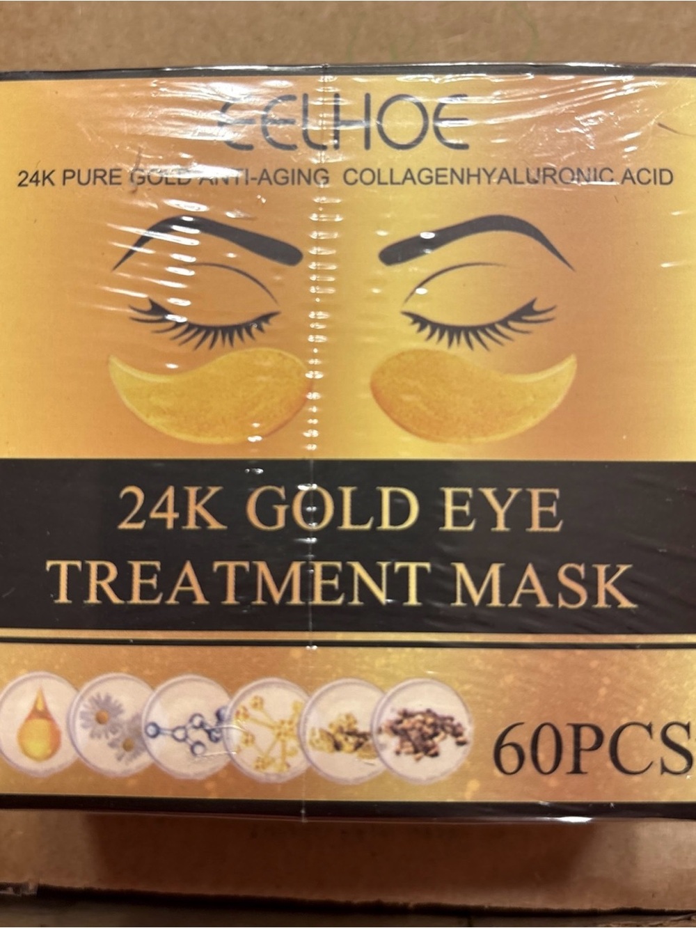 24K Gold Eye Treatment Mask - Gold (30 masks)